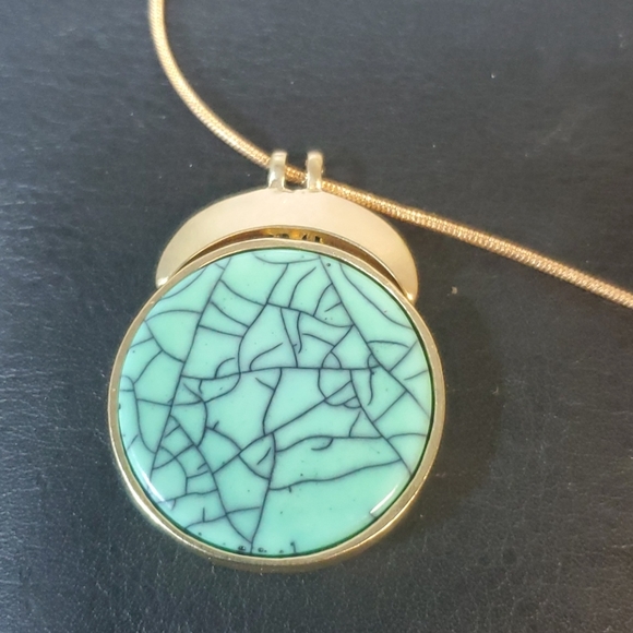 Taylor & jade turquoise/gold Pendant - Picture 6 of 6